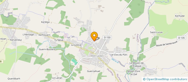 localisation de l'entreprise MADAME LAURENCE FAVENNEC  PLUMERGAT