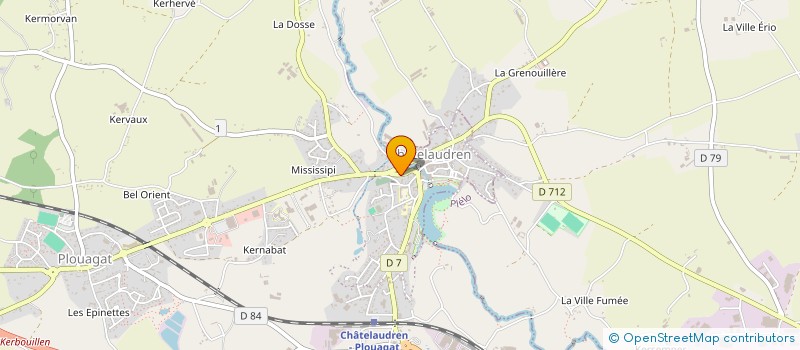 localisation de l'entreprise MADAME LAURENCE FENOUD à CHATELAUDREN-PLOUAGAT
