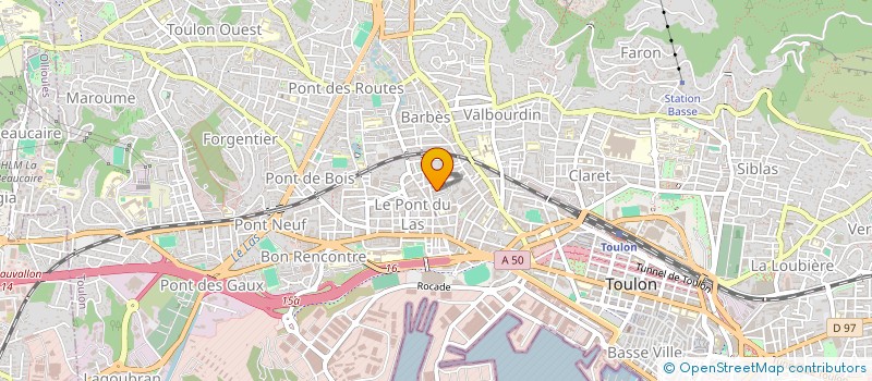 localisation de l'entreprise MADAME LAURENCE FERRIER  TOULON