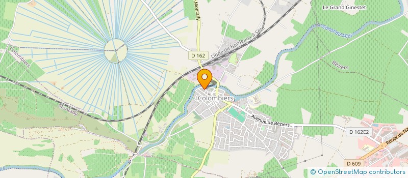 localisation de l'entreprise MADAME LAURENCE FERSING à COLOMBIERS