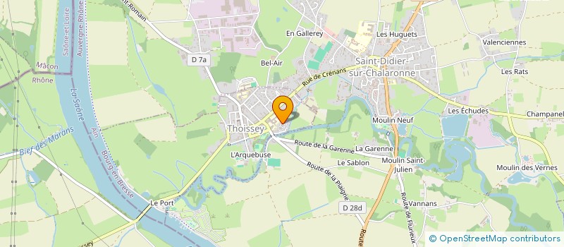 localisation de l'entreprise MADAME LAURENCE FINE  THOISSEY