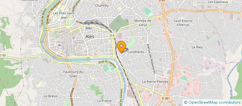 localisation de l'entreprise MADAME LAURENCE FINET  ALES