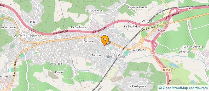 localisation de l'entreprise MADAME LAURENCE FISCHER  LE CANNET-DES-MAURES