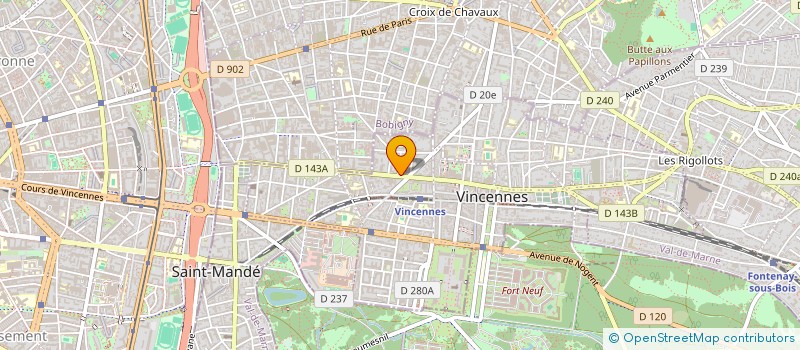 localisation de l'entreprise MADAME LAURENCE FOISSOTTE à VINCENNES