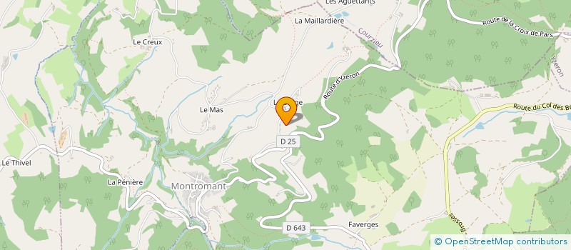 localisation de l'entreprise MADAME LAURENCE FONT  MONTROMANT