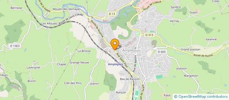 localisation de l'entreprise MADAME LAURENCE FONTAINE  AMPLEPUIS