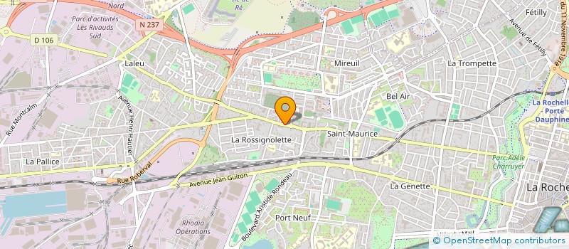 localisation de l'entreprise MADAME LAURENCE FONTENAUD  LA ROCHELLE