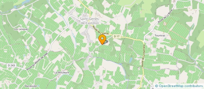 localisation de l'entreprise MADAME LAURENCE FONTESSE  SAINT-GENES-DE-CASTILLON