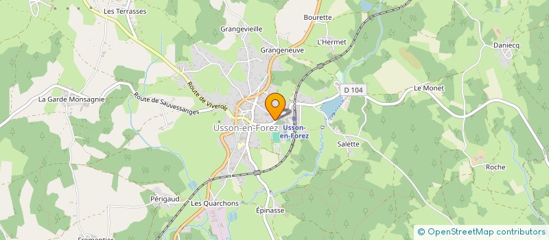 localisation de l'entreprise MADAME LAURENCE FONTVIEILLE  USSON-EN-FOREZ