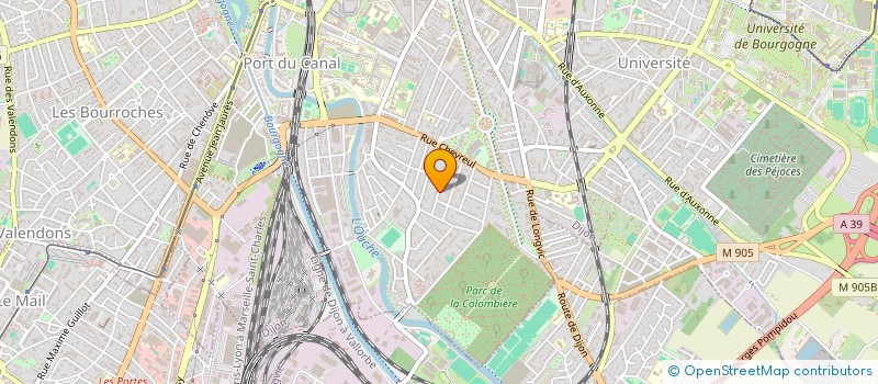 localisation de l'entreprise MADAME LAURENCE FOUCHENNERET à DIJON