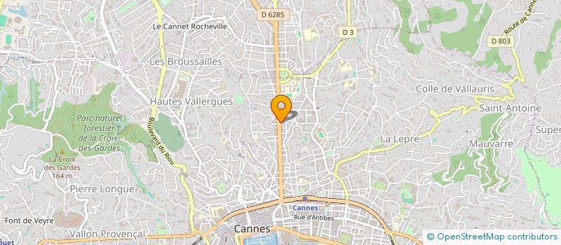 localisation de l'entreprise MADAME LAURENCE FOUGERAT à CANNES