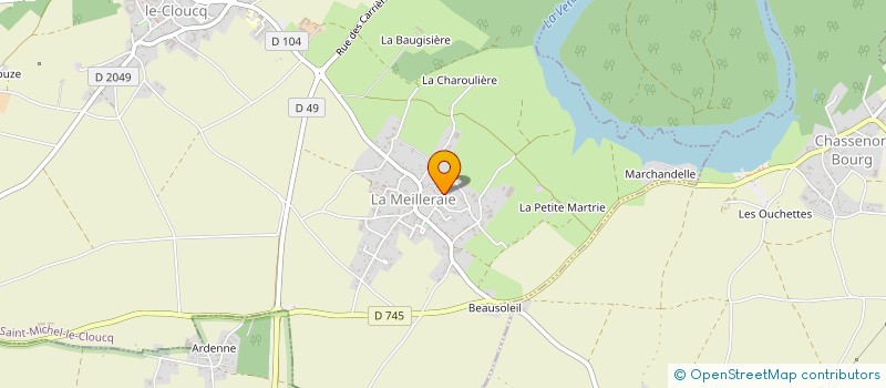 localisation de l'entreprise MADAME LAURENCE FRADIN  SAINT-MICHEL-LE-CLOUCQ