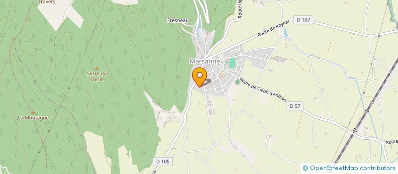 localisation de l'entreprise MADAME LAURENCE FRANCHINI  MARSANNE