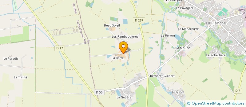 localisation de l'entreprise MADAME LAURENCE FRANCOIS  PLANCHE (LA)