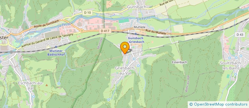 localisation de l'entreprise MADAME LAURENCE FRANK  GRIESBACH-AU-VAL