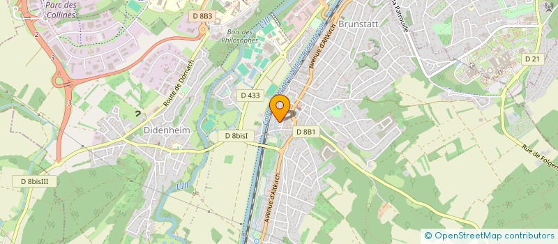 localisation de l'entreprise MADAME LAURENCE FRANZETTI  BRUNSTATT-DIDENHEIM