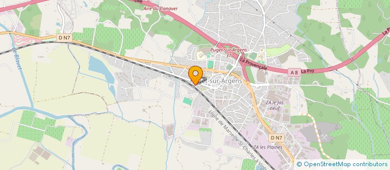 localisation de l'entreprise MADAME LAURENCE FRANZINI à PUGET-SUR-ARGENS