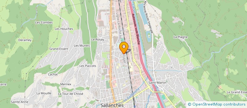 localisation de l'entreprise MADAME LAURENCE FREBAULT  SALLANCHES