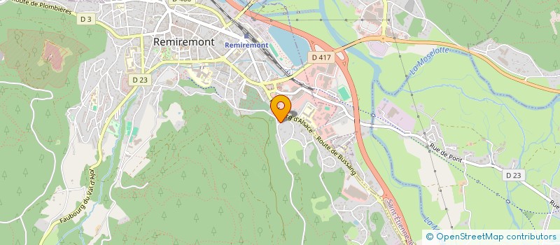 localisation de l'entreprise MADAME LAURENCE FRERE  REMIREMONT