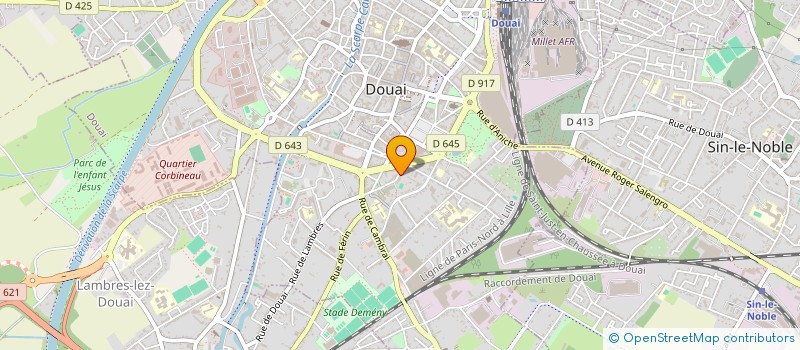localisation de l'entreprise MADAME LAURENCE FRIGARD à DOUAI