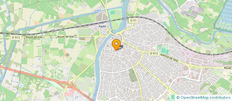 localisation de l'entreprise MADAME LAURENCE FRIGERI  AGDE