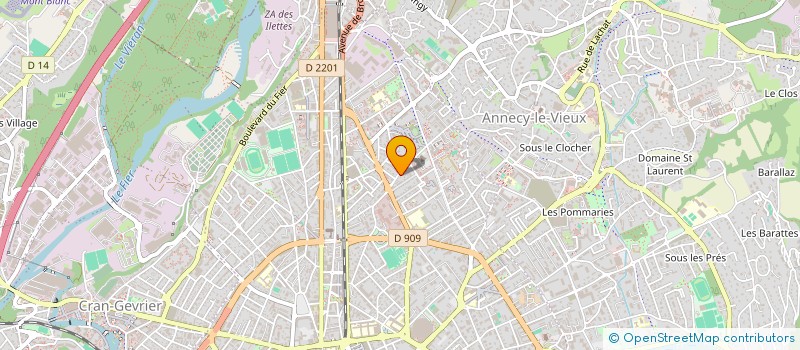 localisation de l'entreprise MADAME LAURENCE FROMANT à ANNECY