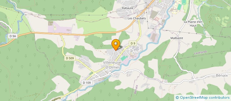 localisation de l'entreprise MADAME LAURENCE GABET à VILLENEUVE D'OLMES