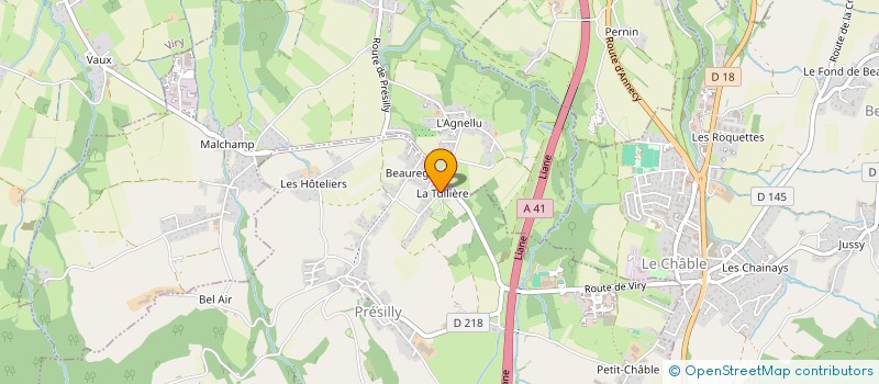 localisation de l'entreprise MADAME LAURENCE GACHET  PRESILLY