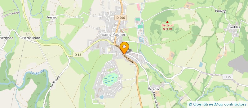 localisation de l'entreprise MADAME LAURENCE GAGNE  SAINT-PAULIEN