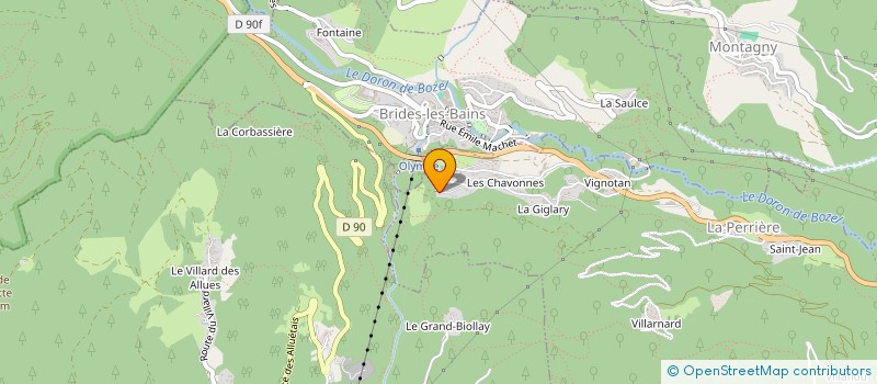 localisation de l'entreprise MADAME LAURENCE GAGNIERE à COURCHEVEL
