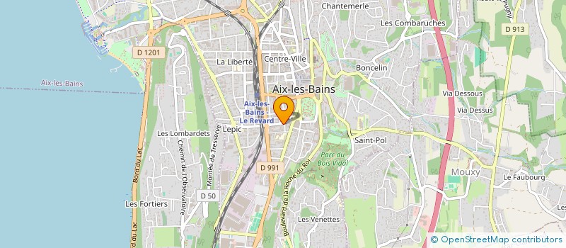 localisation de l'entreprise MADAME LAURENCE GAILLARD  AIX-LES-BAINS