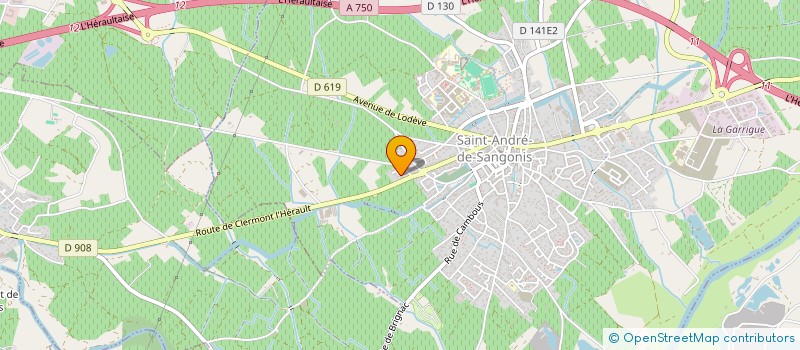 localisation de l'entreprise MADAME LAURENCE GALTIER  SAINT-ANDRE-DE-SANGONIS