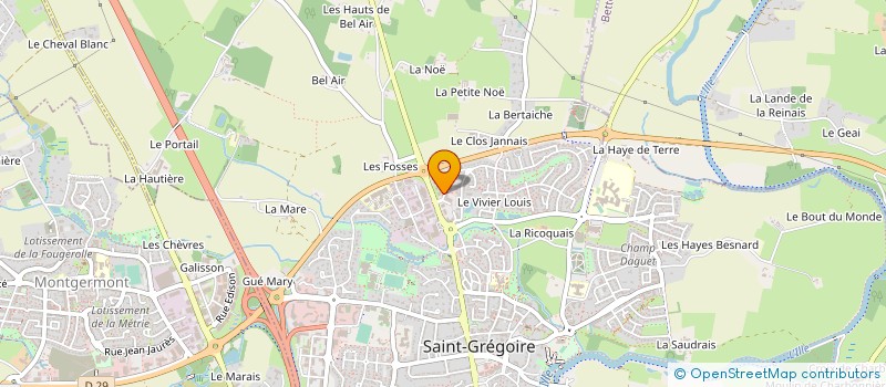 localisation de l'entreprise MADAME LAURENCE GARNIER  SAINT-GREGOIRE