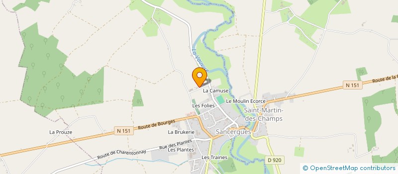 localisation de l'entreprise MADAME LAURENCE GAUDRY  JUSSY-LE-CHAUDRIER