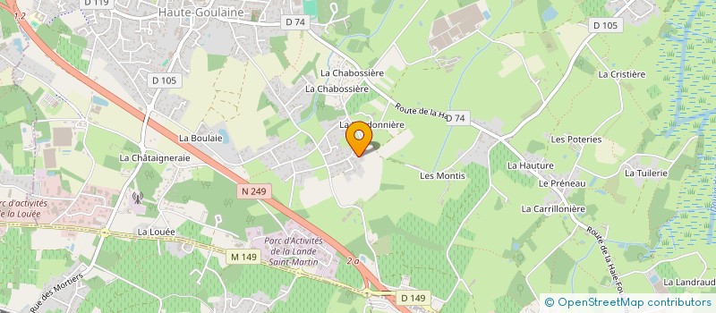 localisation de l'entreprise MADAME LAURENCE GENDRY à HAUTE-GOULAINE