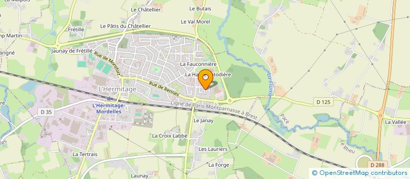 localisation de l'entreprise MADAME LAURENCE GERARD  L'HERMITAGE