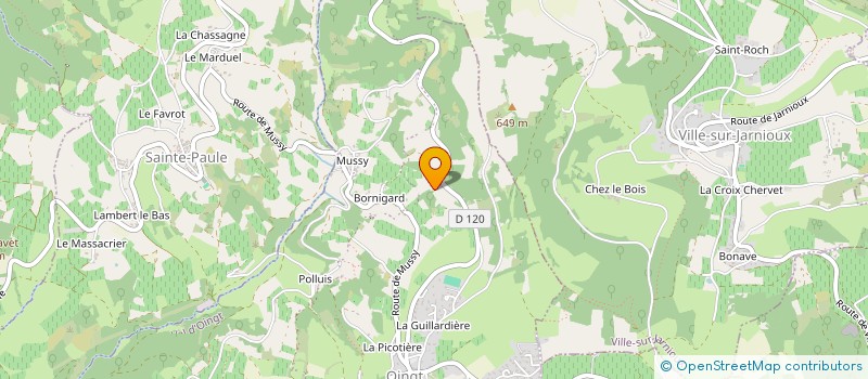 localisation de l'entreprise MADAME LAURENCE GERARDI  VAL D'OINGT