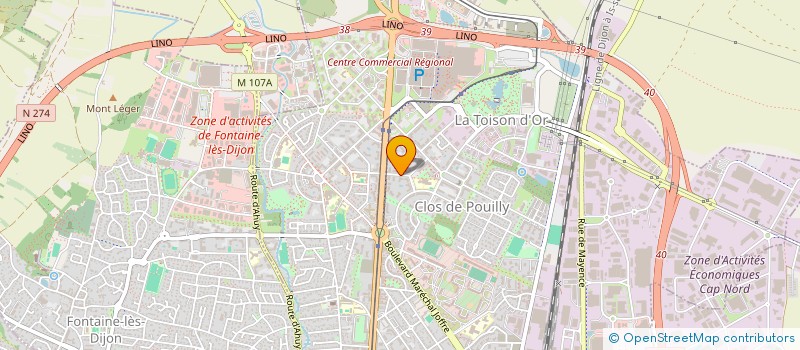 localisation de l'entreprise MADAME LAURENCE GERARDOT à DIJON