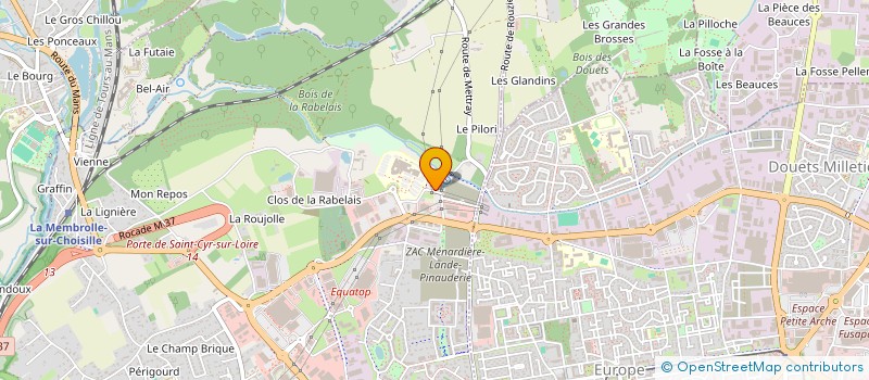 localisation de l'entreprise MADAME LAURENCE GERVAIS  SAINT-CYR-SUR-LOIRE