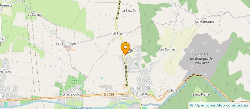 localisation de l'entreprise MADAME LAURENCE GIACOMINI  BELLEGARDE-EN-FOREZ