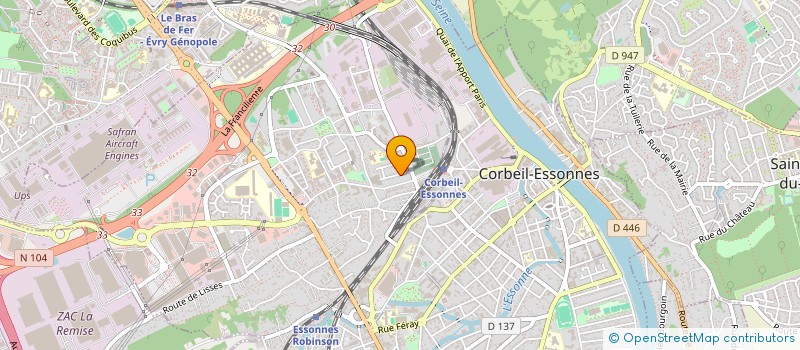 localisation de l'entreprise MADAME LAURENCE GILLES à CORBEIL-ESSONNES