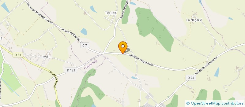 localisation de l'entreprise MADAME LAURENCE GIOAN  MOUZIEYS-TEULET