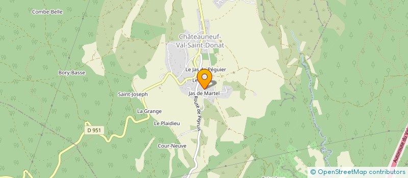 localisation de l'entreprise MADAME LAURENCE GIPPON  CHATEAUNEUF-VAL-SAINT-DONAT