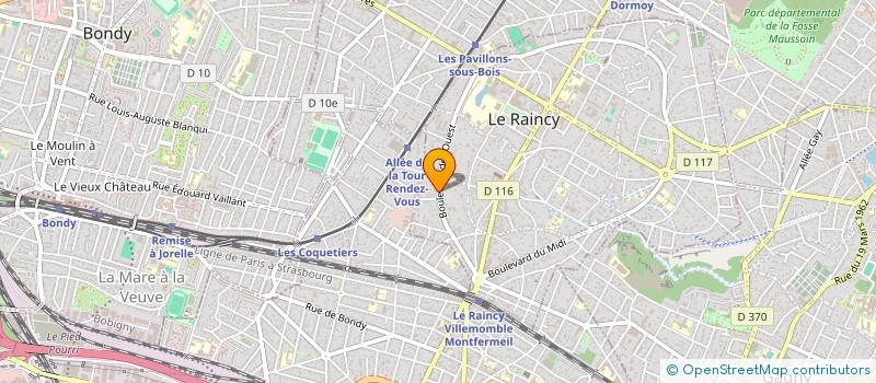 localisation de l'entreprise MADAME LAURENCE GIRE à LE RAINCY