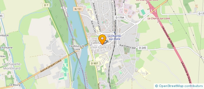 localisation de l'entreprise MADAME LAURENCE GITTON à LA CHARITE-SUR-LOIRE