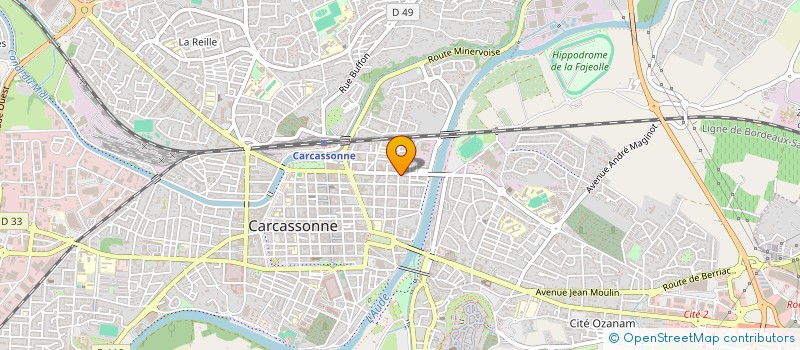 localisation de l'entreprise MADAME LAURENCE GODAIL  CARCASSONNE