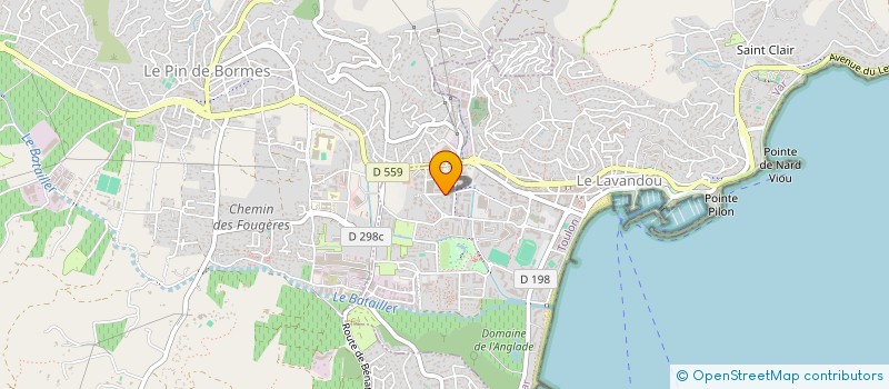 localisation de l'entreprise MADAME LAURENCE GOLETTO à LE LAVANDOU