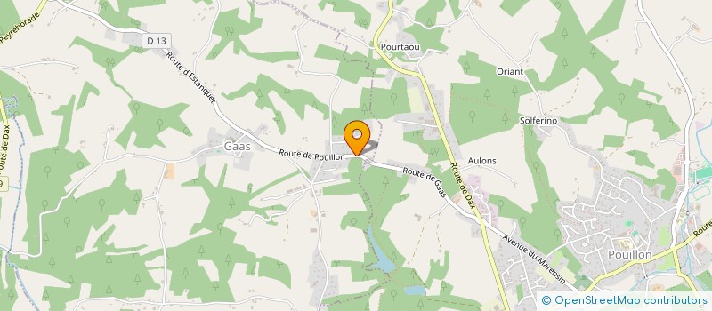 localisation de l'entreprise MADAME LAURENCE GOMBERT  GAAS