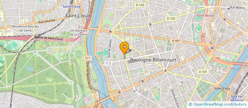 localisation de l'entreprise MADAME LAURENCE GONSARD à BOULOGNE-BILLANCOURT
