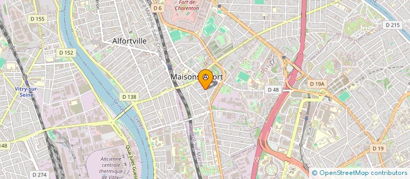 localisation de l'entreprise MADAME LAURENCE GORCEIX  MAISONS-ALFORT